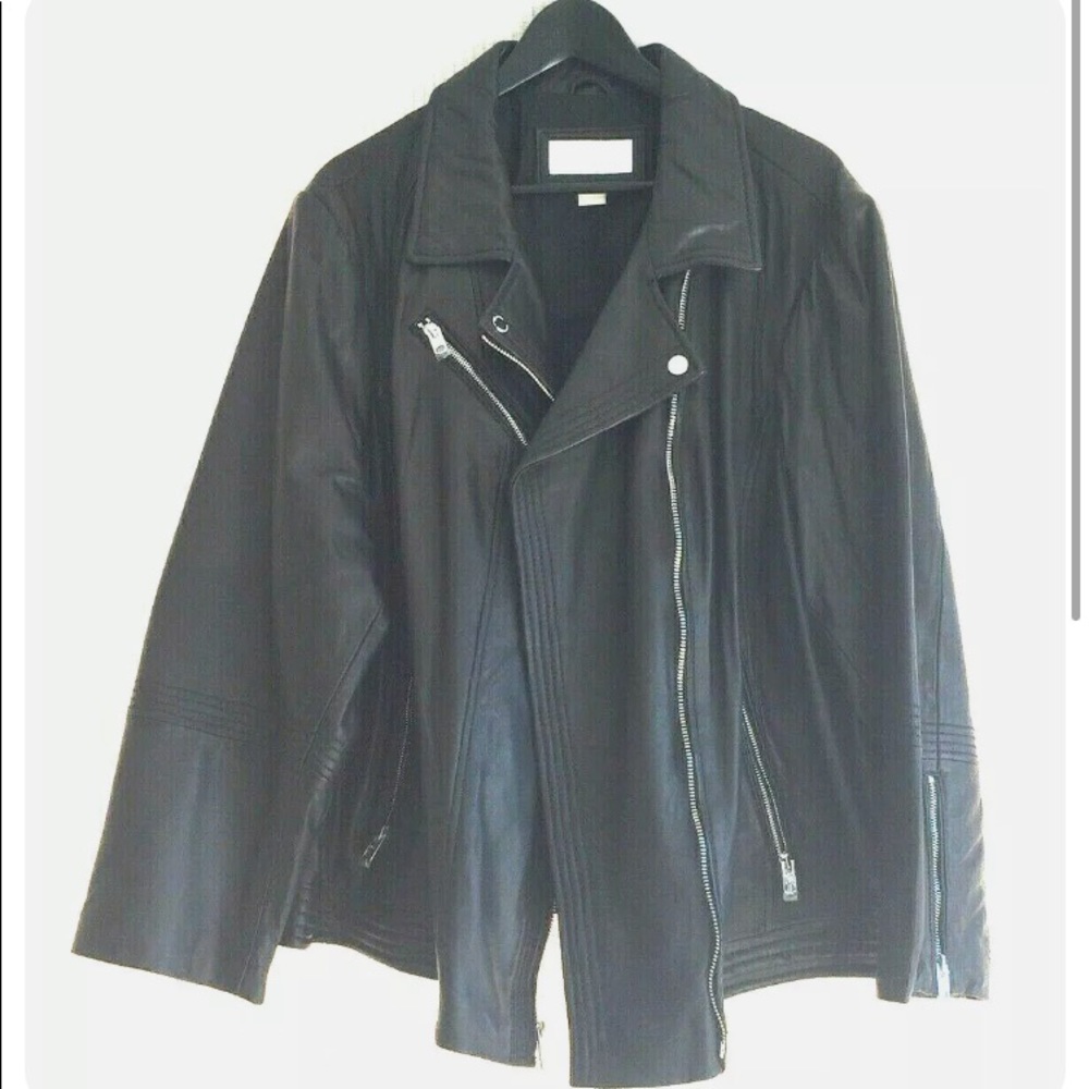 Michael Kors Genuine Leather Jacket - Women's Plus 3X